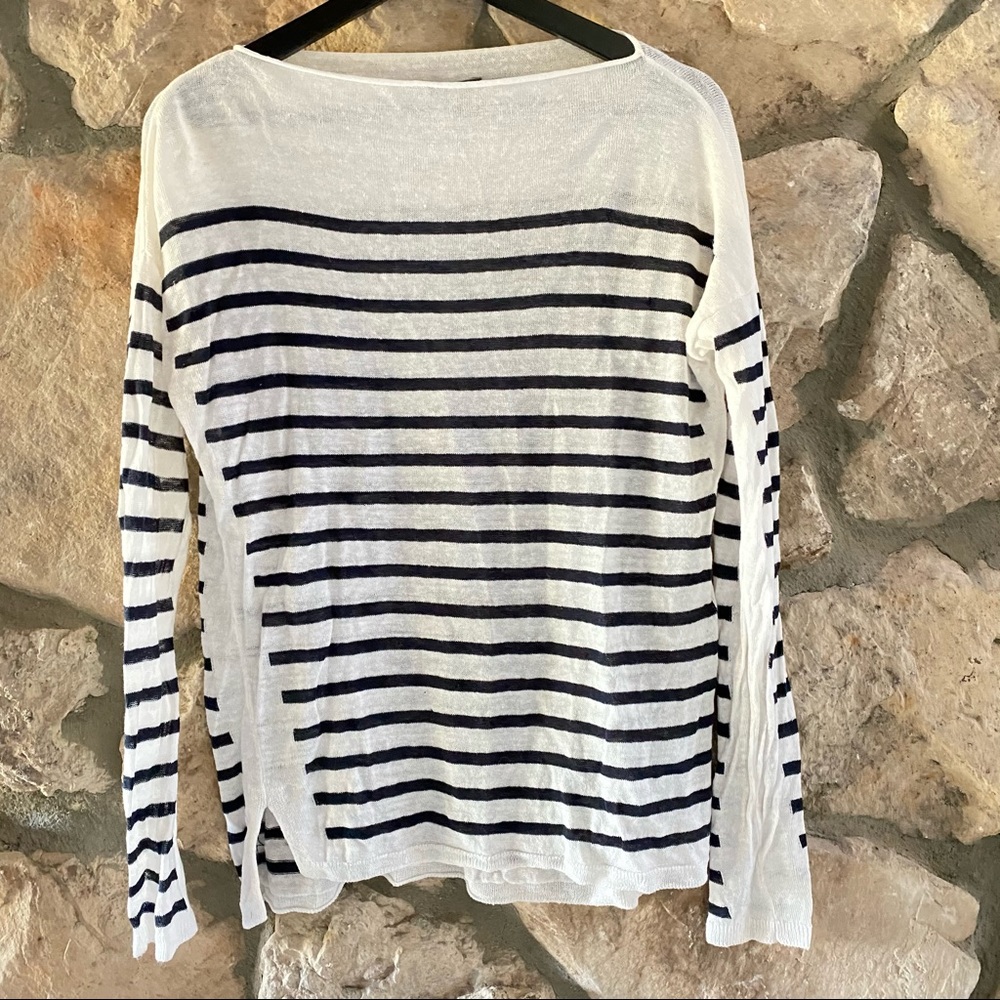 Vince: Women’s Striped Linen Shirt